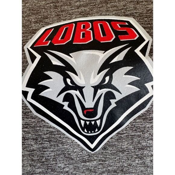 New Mexico Lobos jersey gray marl Heather women’s V-neck small activewear short - Picture 3 of 5